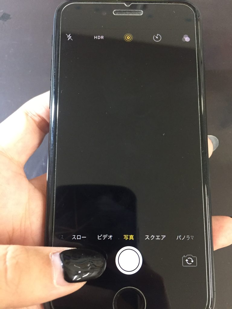 iPhone修理　カメラ修理　バックカメラ　リアカメラ　真っ暗　使えない　修理　高槻　即日