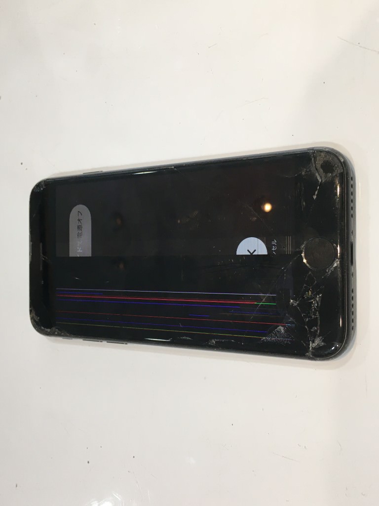 iPhone 画面 変な 線 故障 壊れた 修理 即日 速い データ そのまま 残る 奈良 近鉄