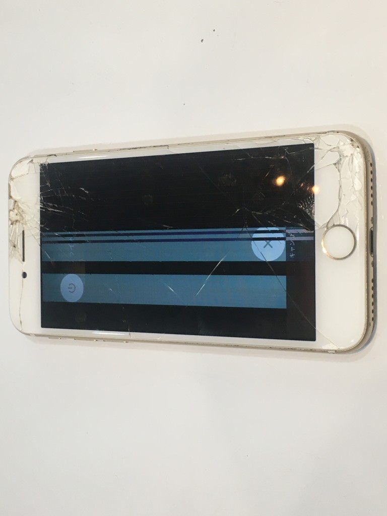 iPhone 画面 液晶 変な 白い 線 修理 即日 その日 速い データ そのまま 消えない 残る 奈良 近鉄