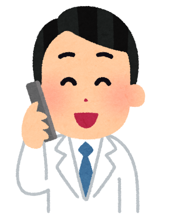 hyoujou_doctor_phone_man4_laugh