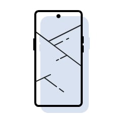 スマホ画面修理（重度）