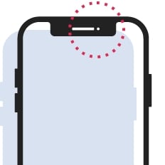 iPhoneフロントカメラ交換