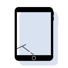 iPad画面割れ 交換修理（ガラスのみ）