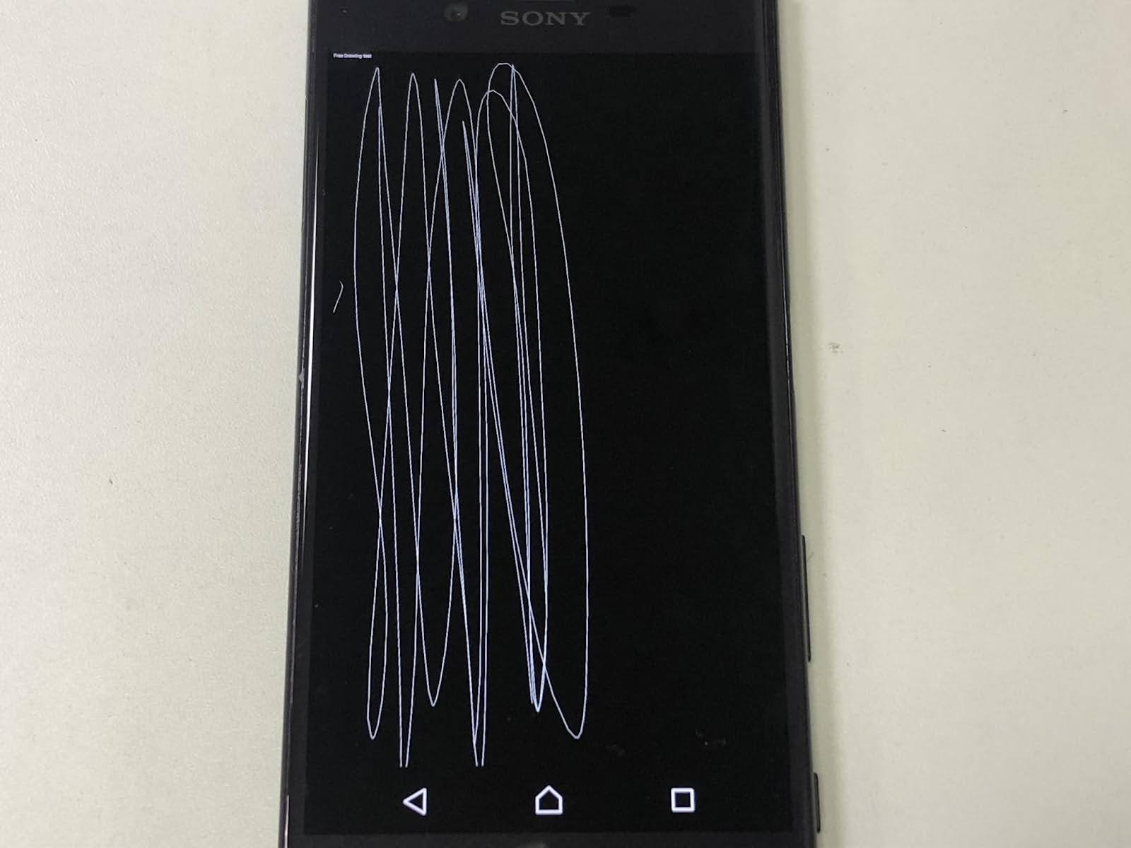 画面の一部が反応しないAndroidスマホ