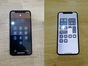 画面が割れてしまったiPhone X