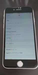 水没で液晶がチラつくiPhone7画面交換