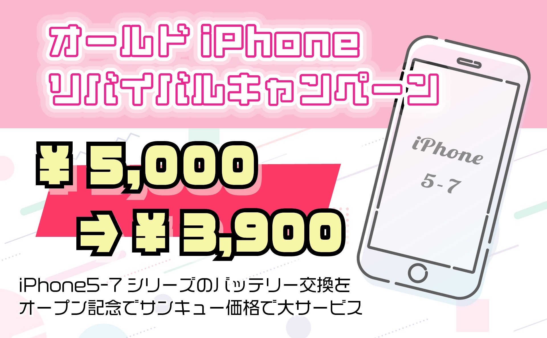 大好評！！オールドiPhoneリバイバルキャンペーン延長！！