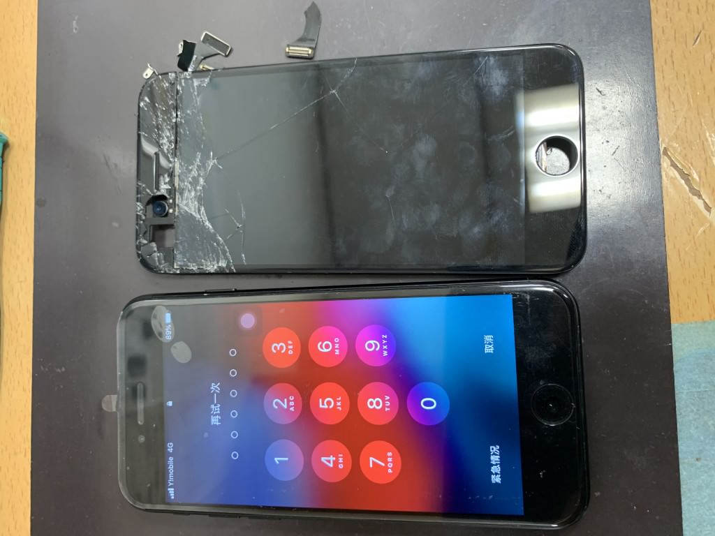 iPhone7　画面修理　奈良