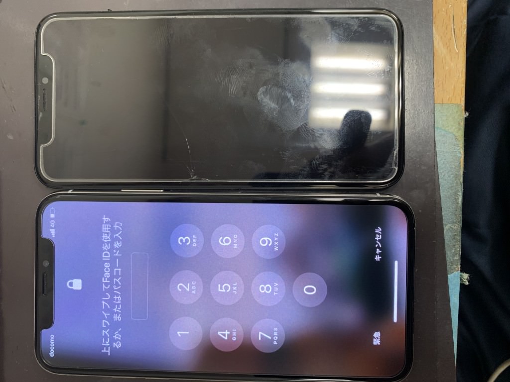 iPhoneX　画面真っ白