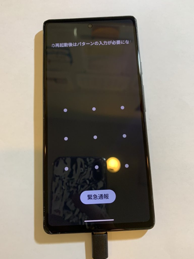画面を交換ししっかりと液晶表示するGoogle Pixel 6a