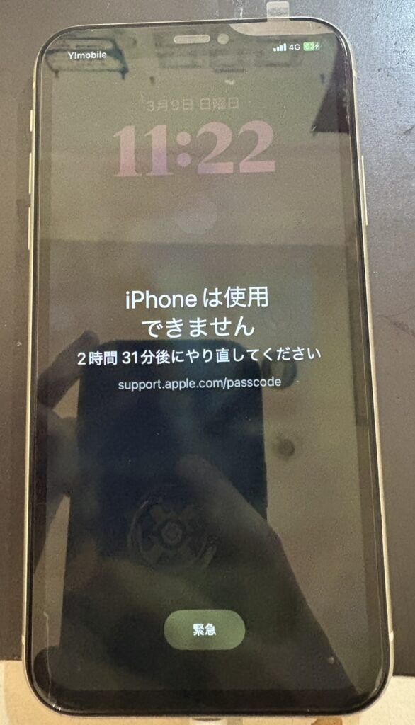 画面を交換し元通り映るようになり、ゴーストタッチも改善されたiPhone11 