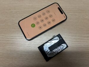 iPhone16バッテリー交換完了後の電源確認(自由が丘対応)