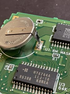 スーパーファミコンの電池交換