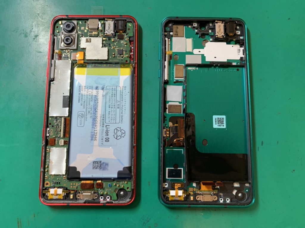 基板やバッテリー等その他のパーツを移植