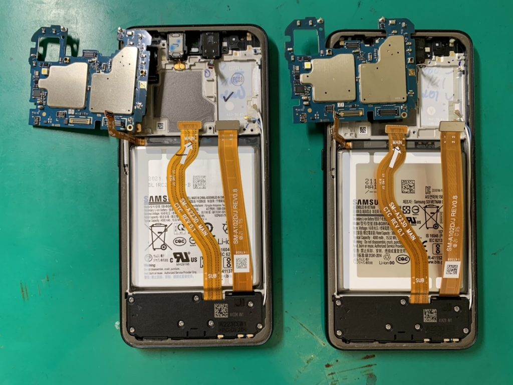 GalaxyA225Gの基板を交換する