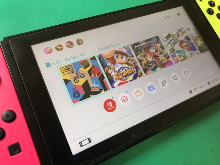 ソフトトレー交換後のswitch