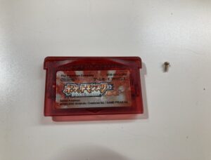 GBAポケモンルビーのカセット