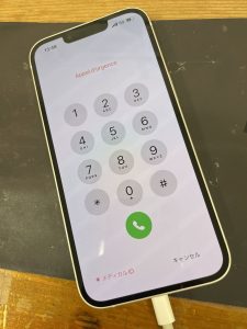 iPhone13画面修理後