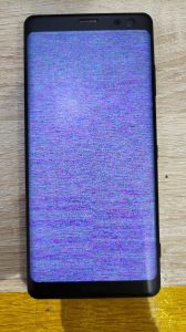 Xperia XZ3 修理前 画面表示不良