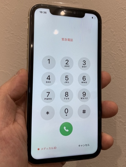 iPhoneXS液晶漏れ画面交換後