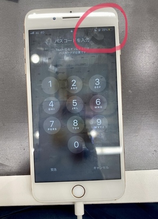 iPhone8Plus充電口交換前