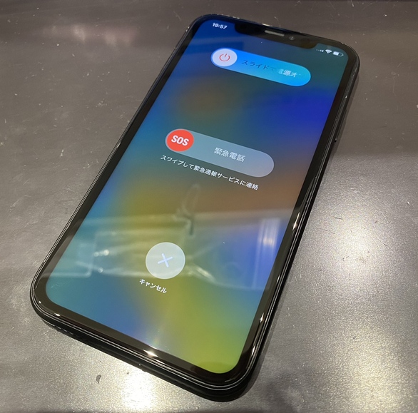 iPhoneXR画面交換修理後