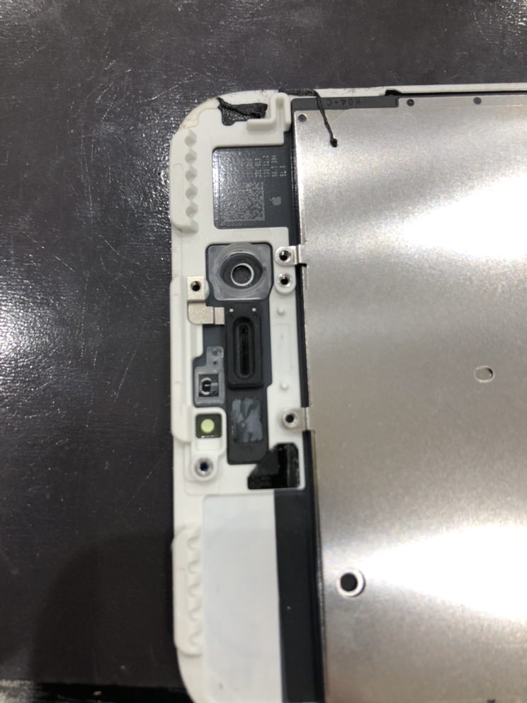 インカメパーツ取り外し後