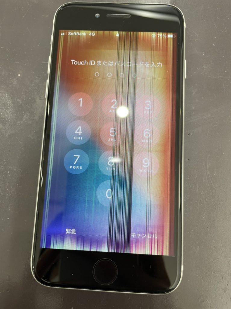 iPhoneSE2 水没 修理前