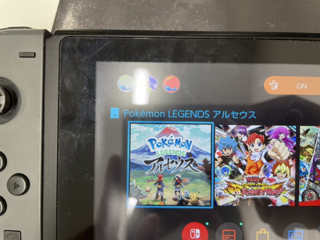 任天堂Switch交換作業後ソフト読み込み可