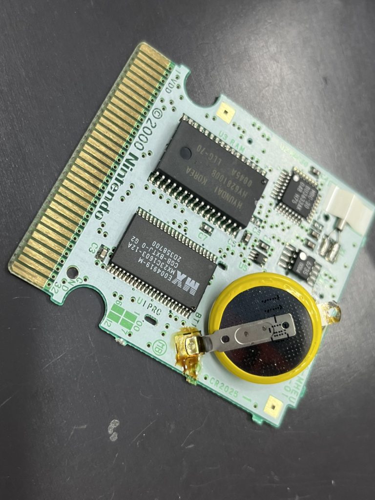 GBC　ポケモンクリスタル　電池交換