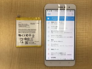 zenfoneバッテリー交換修理