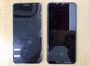 AQUOS R3 画面交換修理