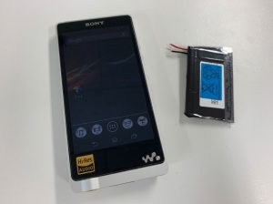 充電池を新品に交換したWALKMAN NW-ZX1