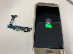 充電口を交換修理したGalaxy S6 Edge(SC-04G)