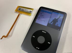 バッテリー交換で電源が入るようになったiPod Classic(160GB)