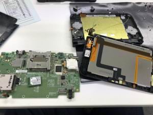 3DSLL上画面修理工程　基板