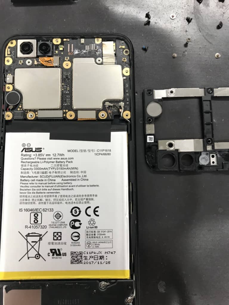 ゼンフォン4水没