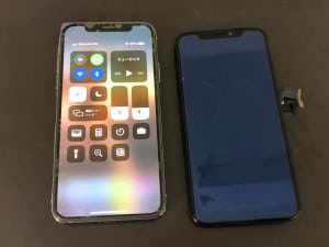 iPhoneX画面が映らない修理後