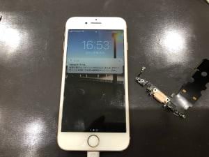 iPhone８充電接触不良イヤホン不良③