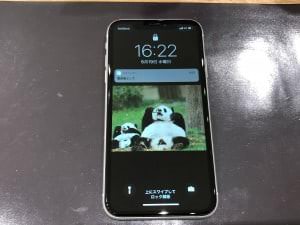 iPhoneXR割れて液晶画面が故障修理後①