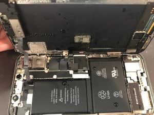 iPhoneX水没電源復旧修理②