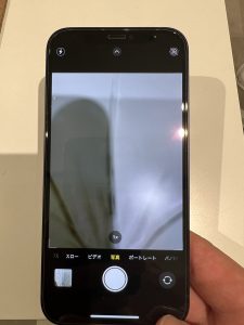 iPhone 12カメラ黒い線別角度
