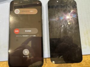 iPhone 13 mini画面修理後