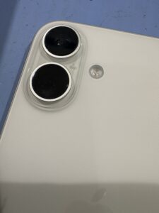 iPhone 16 カメラレンズ修理後