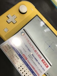 スティック交換後、正常に動作しているSwitch Lite