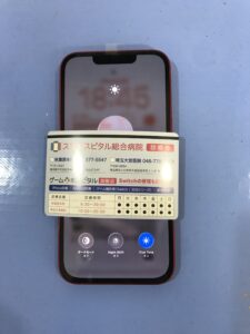 液晶表示が正常に復旧したiPhone13