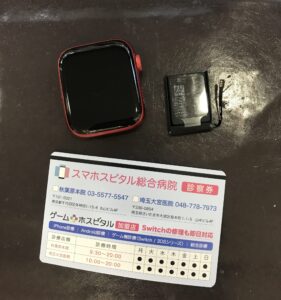 Apple Watch6 バッテリー交換 修理完了後の状態