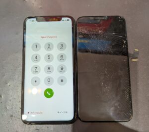 枚方市養父丘よりiPhoneSE3のフロントパネルの交換修理