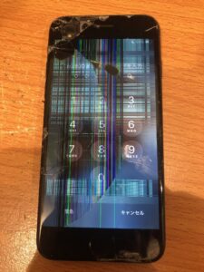 画面交換修理前の状態