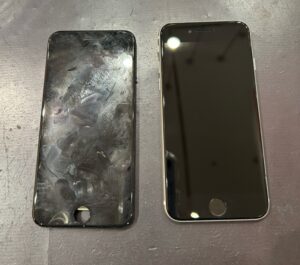枚方市伊加賀西町よりiPhoneSE2のフロントパネルの交換修理